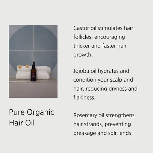 Pure Organic Hair Oil. Our all-natural hair oil formula promotes hair growth, and strengthens your hair. 50 mL. A Better Australian stockist. Free Shipping for orders over $350. Shipping only in Australia. Shop now!