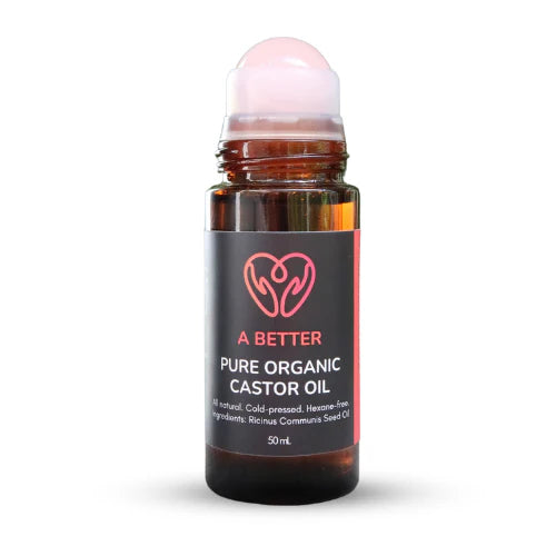 Pure Organic Castor Oil Roll-on 50 mL - Amber Glass Bottle Rose Quartz Roller. Price: $32.95. Perfect for targeting smaller areas on the face, our all-natural Castor Oil is cold-pressed and hexane-free, ensuring the highest quality for your skin and hair care needs. A Better Australian stockist. Free Shipping for orders over $350. Shipping only in Australia. Shop now!