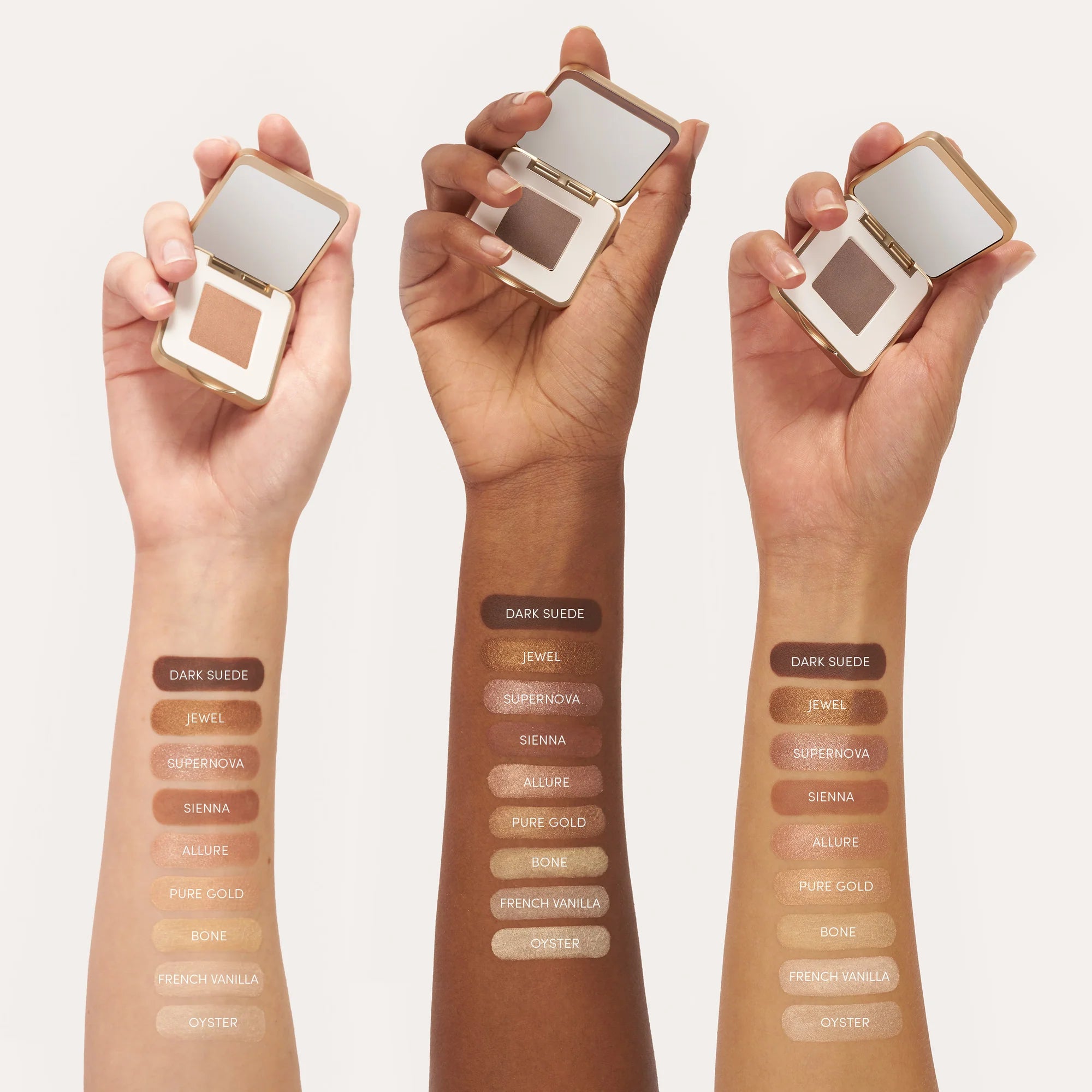 Jane Iredale's PurePressed® Eye Shadow Single swatches. Shop Now. Shipping in Australia only. Free Shipping for orders $350+. Jane Iredale Australian Stockist.
