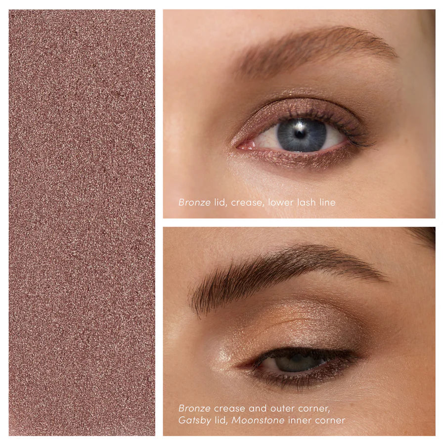 Jane Iredale ColorLuxe Eye Shadow Stick - shade Bronze. How it looks on different skintone and different ways to put in on the eye corners. Jane Iredale Australian Stockist.