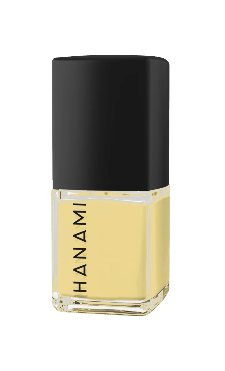 Hanami brand nail polish. Shade Forsythia - Daisy Yellow. High-shine glossy nail polish for a fresh, salon-quality manicure. Smooth, vibrant finish in a variety of colors. Australian-made and cruelty-free. Free shipping on orders over $350. Hanami Australian stockist. Shop now!