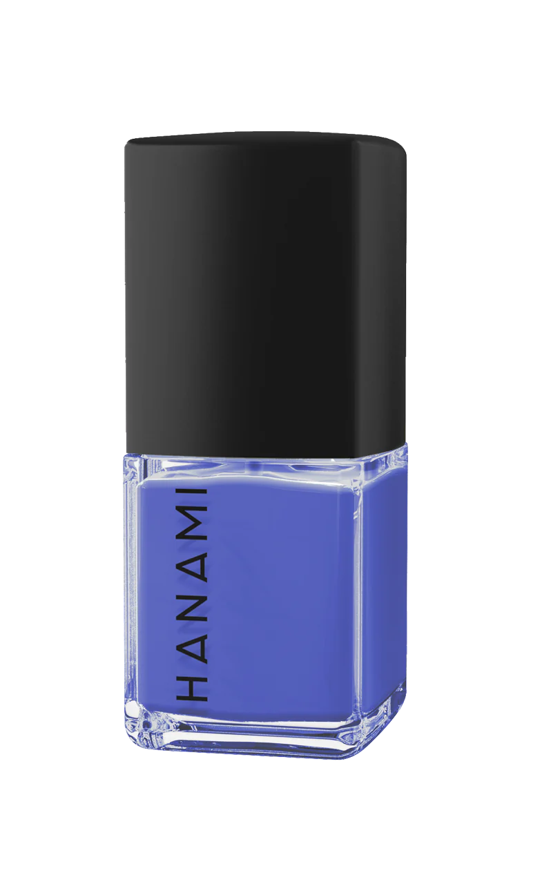Hanami Nail Polish. Shade Periwinkle - Vibrant Periwinkle Blue with Violet Red undertones. High-shine glossy nail polish for a fresh, salon-quality manicure. Smooth, vibrant finish in a variety of colors. Australian-made and cruelty-free. Hanami Australian stockist. Free shipping on orders over $350. Shop now!