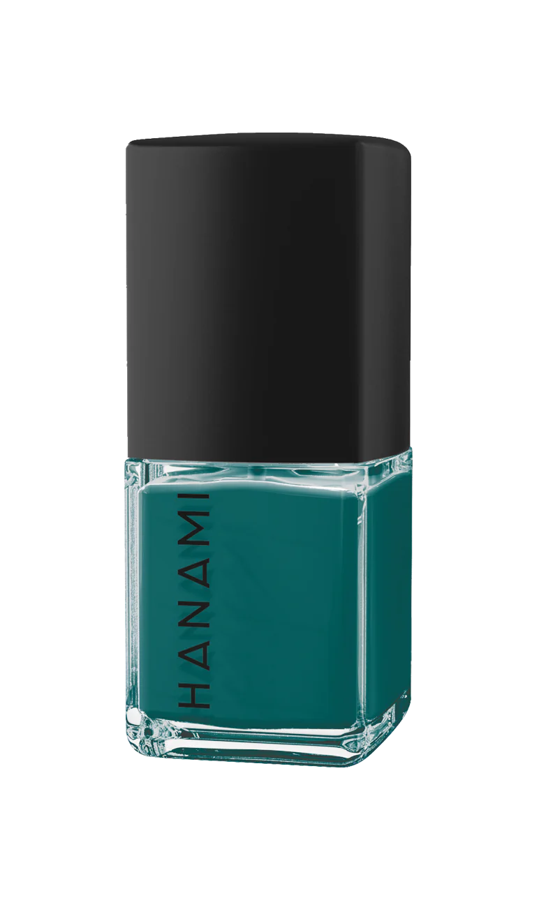Hanami Nail Polish. Shade Rosemary - Dark Spring Green. High-shine glossy nail polish for a fresh, salon-quality manicure. Smooth, vibrant finish in a variety of colors. Australian-made and cruelty-free. Hanami Australian stockist. Free shipping on orders over $350. Shop now!