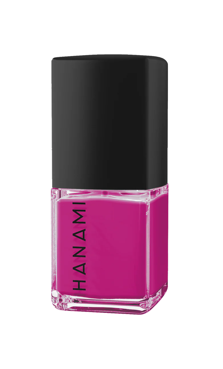 Hanami brand nail polish. Shade Cameo Lover - Bright magenta pink. High-shine glossy nail polish for a fresh, salon-quality manicure. Smooth, vibrant finish in a variety of colors. Australian-made and cruelty-free. Free shipping on orders over $350. Hanami Australian stockist. Shop now!