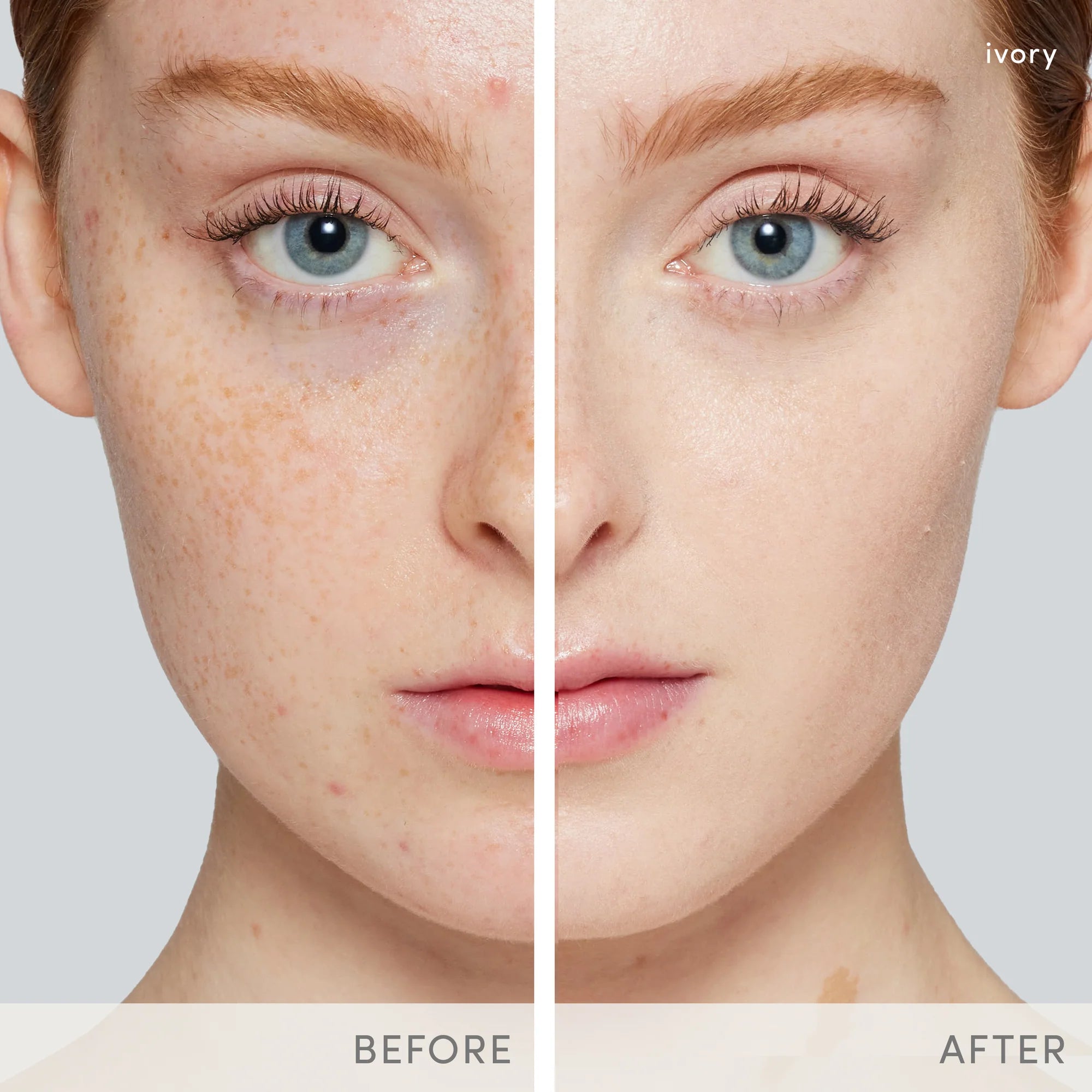 Jane Iredale's PurePressed® Base Mineral Foundation REFILL SPF 20/15 before and after applying. Pressed mineral makeup! A weightless, sheer, matte powder foundation that creates a look that’s just like your own skin, only better. Slightly more sheer and matte than the loose powder. Jane Iredale Australian stockist. Free Shipping for orders over $350. Shipping only in Australia. Shop now!