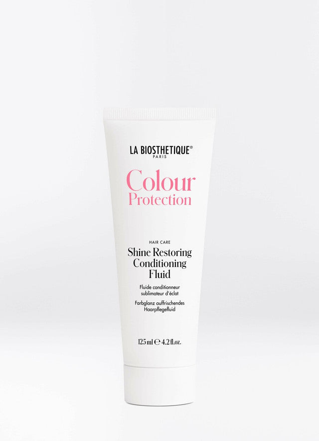Colour Protection Shine Restoring Conditioning Fluid. Leave-in moisturising fluid nourishes and protects coloured hair against premature colour fading. La Biosthetique Australia stockist. Free Shipping for orders over $350. Shipping only in Australia.
