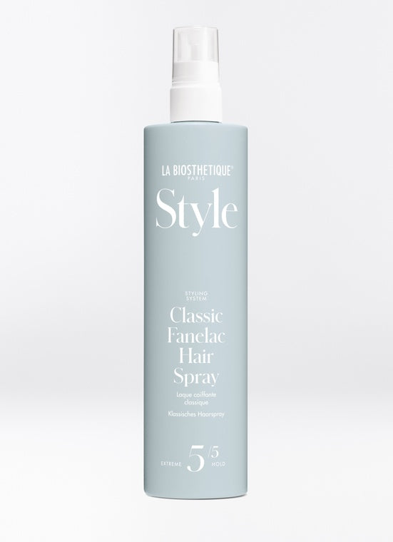 La Biosthetique's Classic Fanelac Hair Spray. 250ml. The CFC-free strong hairspray Classic Fanelac Hair Spray with extremely fast drying time perfectly fixes your style and is still easy to completely brush out as needed. Shop Now. Shipping in Australia only. Free Shipping for orders $350+. La Biosthetique Australian stockist.