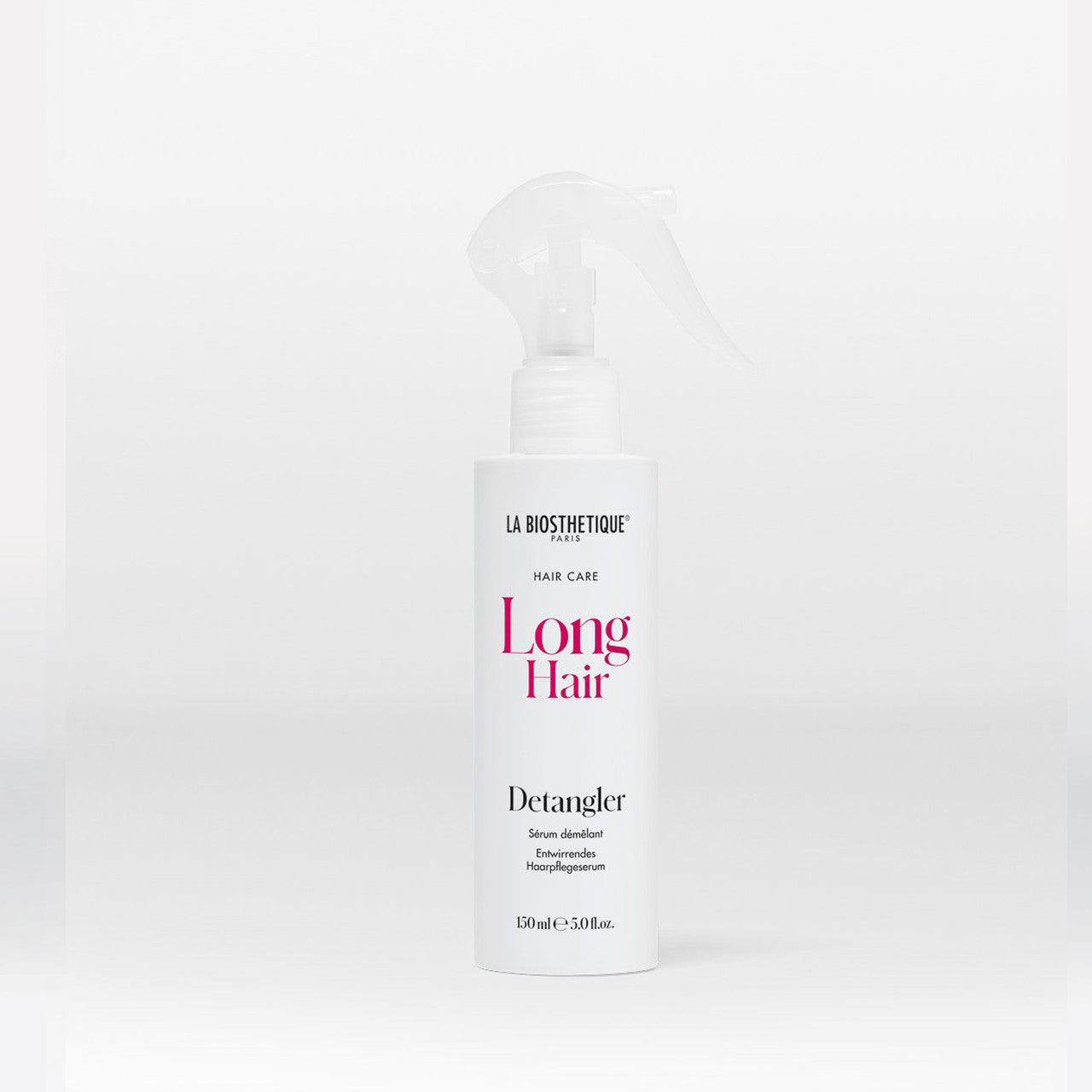 Long Hair Detangler. Conditioning spray that instantly detangles and leaves hair with weightless shine and silkiness. This product is 150 ml. La Biosthetique Australia stockist. Free Shipping for order over $350. Shipping only in Australia.