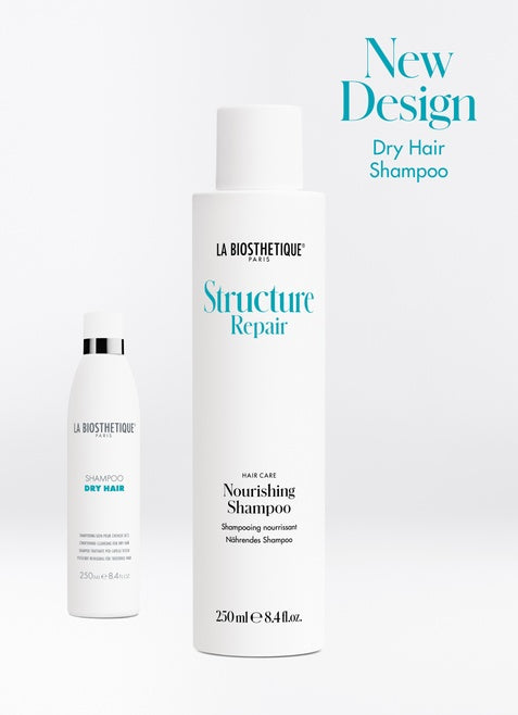 La Biosthetique Structure Repair range - Nourishing Shampoo. Gentle, moisturising and oil-replenishing shampoo for stressed dry and damaged hair. La Biosthetique Australian stockist. Geelong Based. Shop Now.