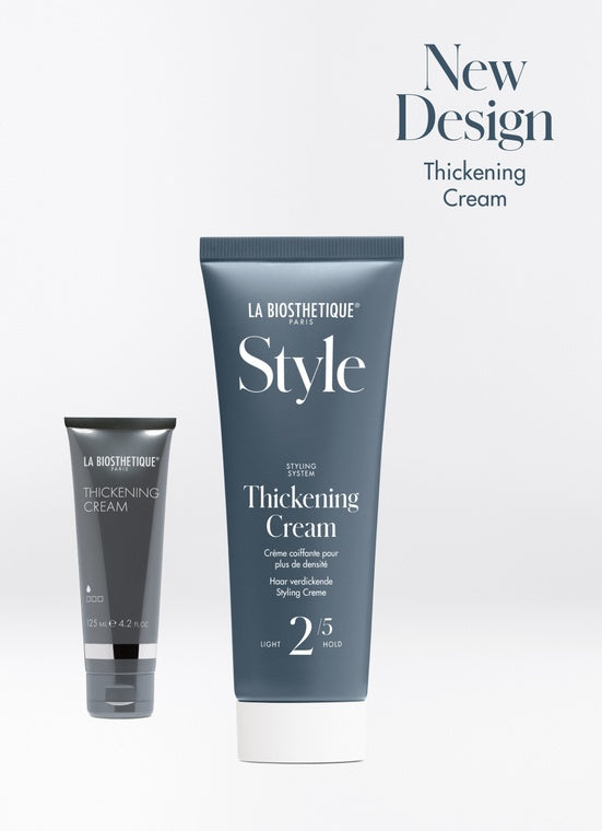Style range Thickening Cream. The thermo-activated styling cream has been proven to thicken the hair structure and immediately provides visible and noticeable volume and fullness. La Biosthetique Australia stockist. Shipping in Australia only. Free Shipping for orders above $350.