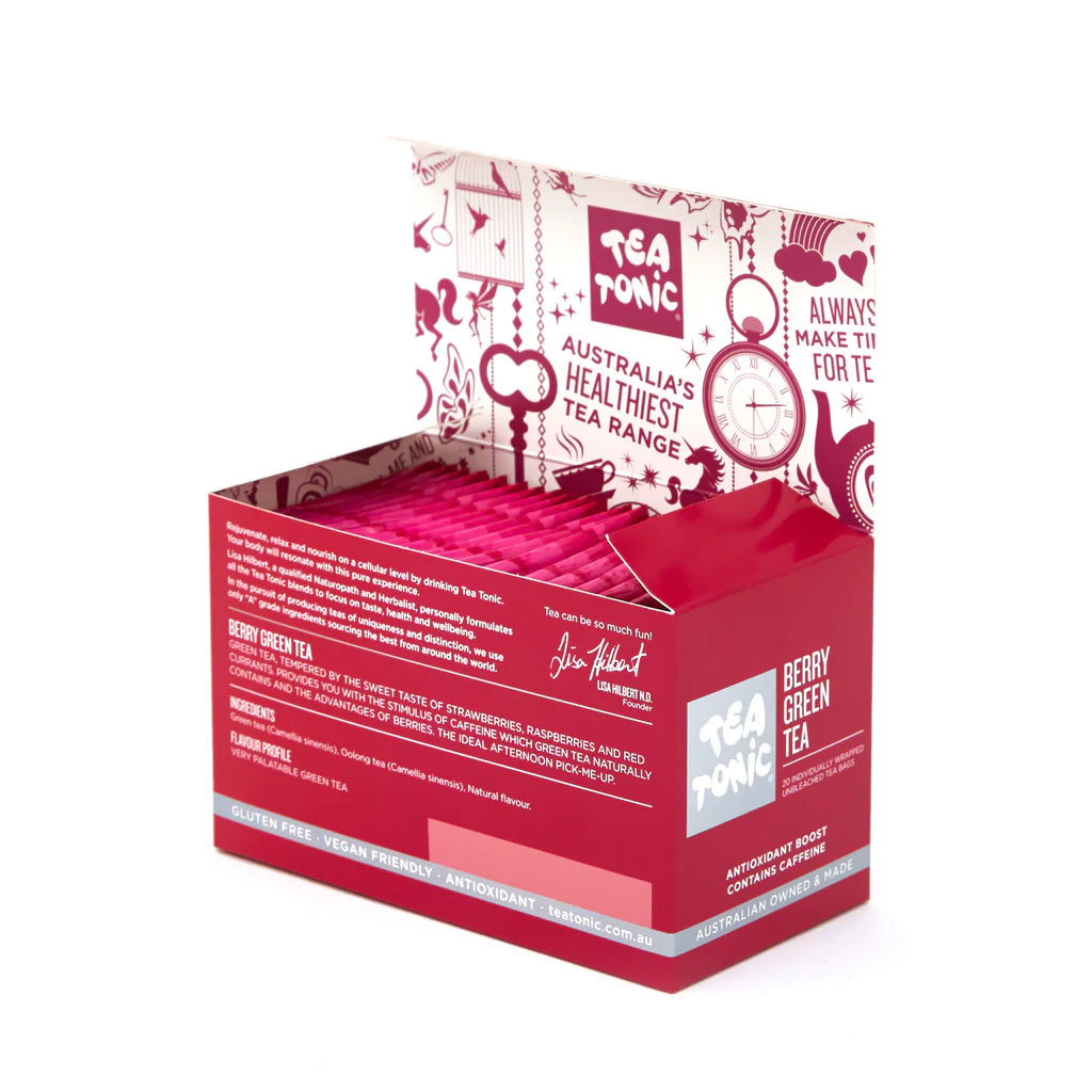 Tea Tonic Berry Green Teabags - 20 pieces - $12.00