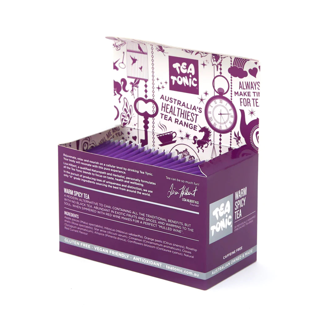 Tea Tonic Warm Spicy Teabags - 20 pieces - $12.00