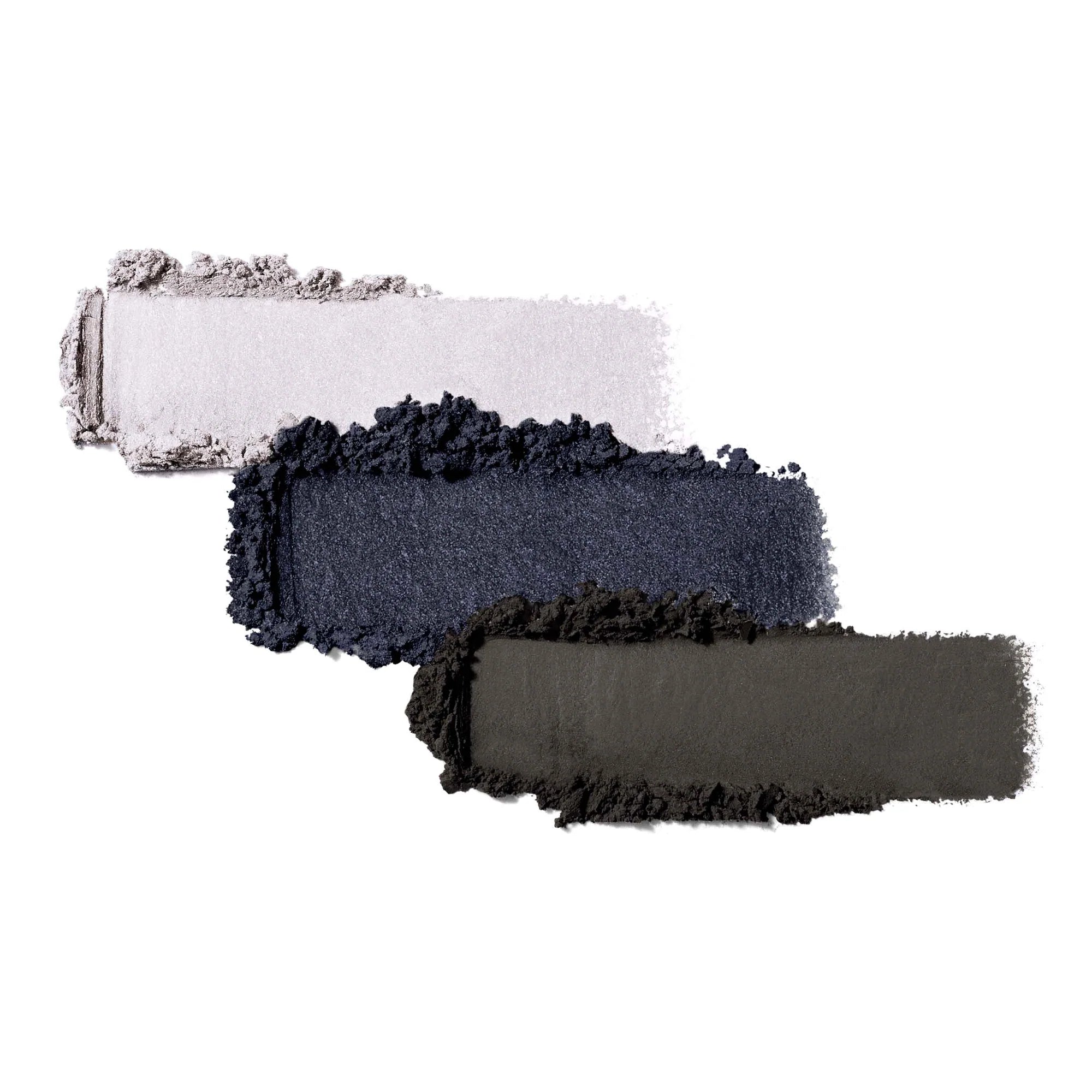 Jane Iredale's PurePressed® Eye Shadow Triple shade Blue Hour - shimmery light grey, shimmery deep blue, matte charcoal grey. Jane Iredale Australian Stockist. Shop Now. Shipping in Australia only. Free Shipping for orders $350+.