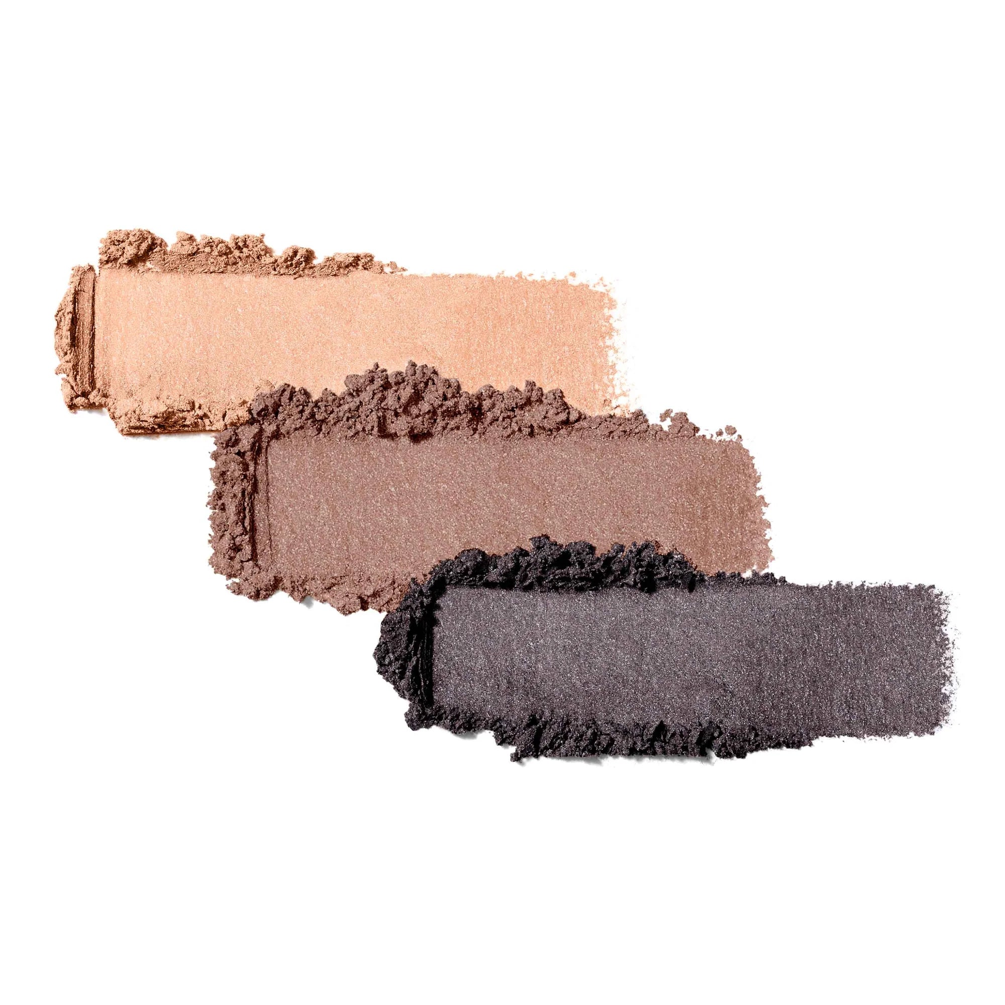 Jane Iredale's PurePressed® Eye Shadow Triple shade Brown Sugar - shimmery peach, shimmery copper eggplant, shimmery grey. Jane Iredale Australian Stockist. Shop Now. Shipping in Australia only. Free Shipping for orders $350+.