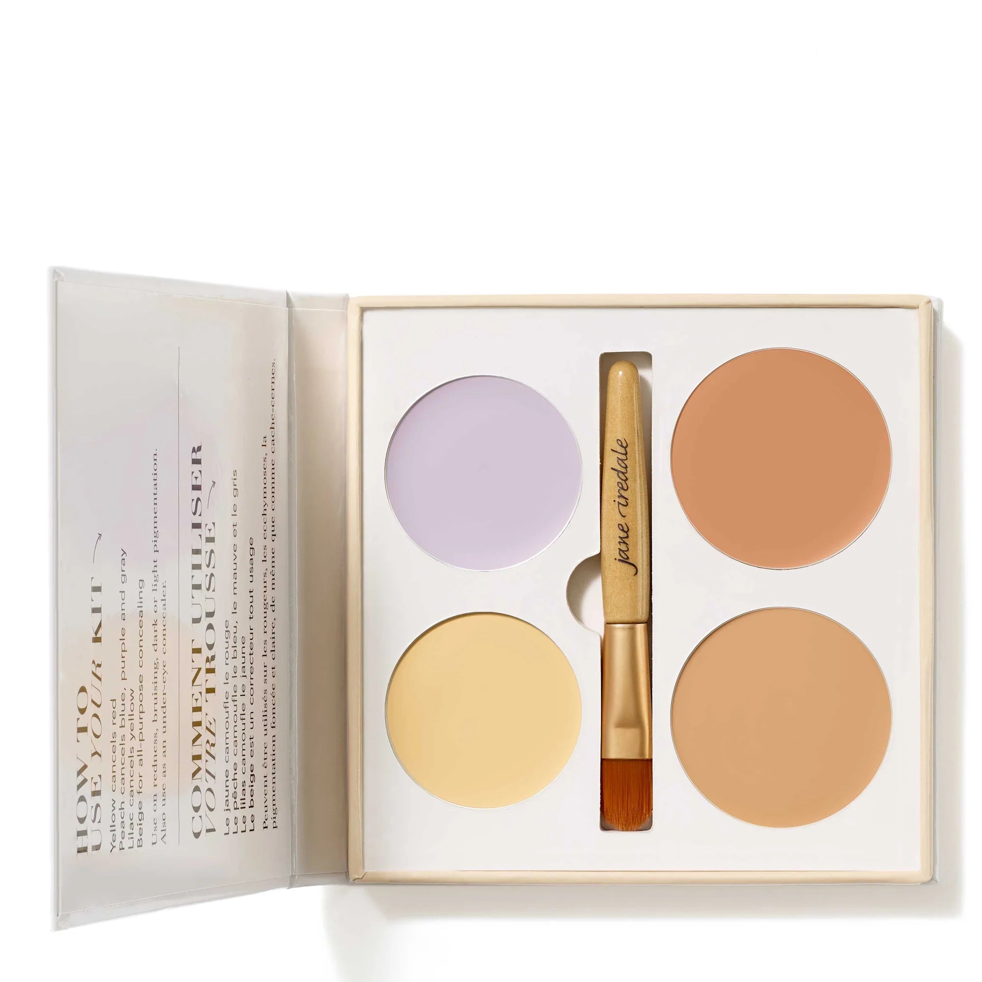Jane Iredale's Corrective Colors has Four shades to correct and conceal discoloration.