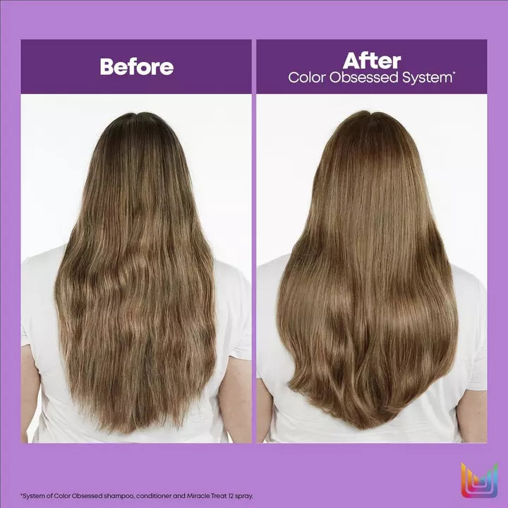 Matrix Total Results Color Obsessed Conditioner - before and after use