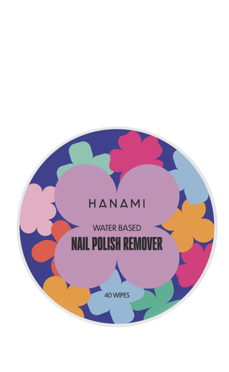 Hanami Water Based Nail Polish Remover Wipes. A nail polish remover that's acetone and ethyl acetate free. A gentle, moisturising formula enriched with Vitamin E and Aloe Vera, without the toxic odour of other brands. Perfect for travel. Hanami Australian stockist. Free Shipping for orders over $350. Shop now!