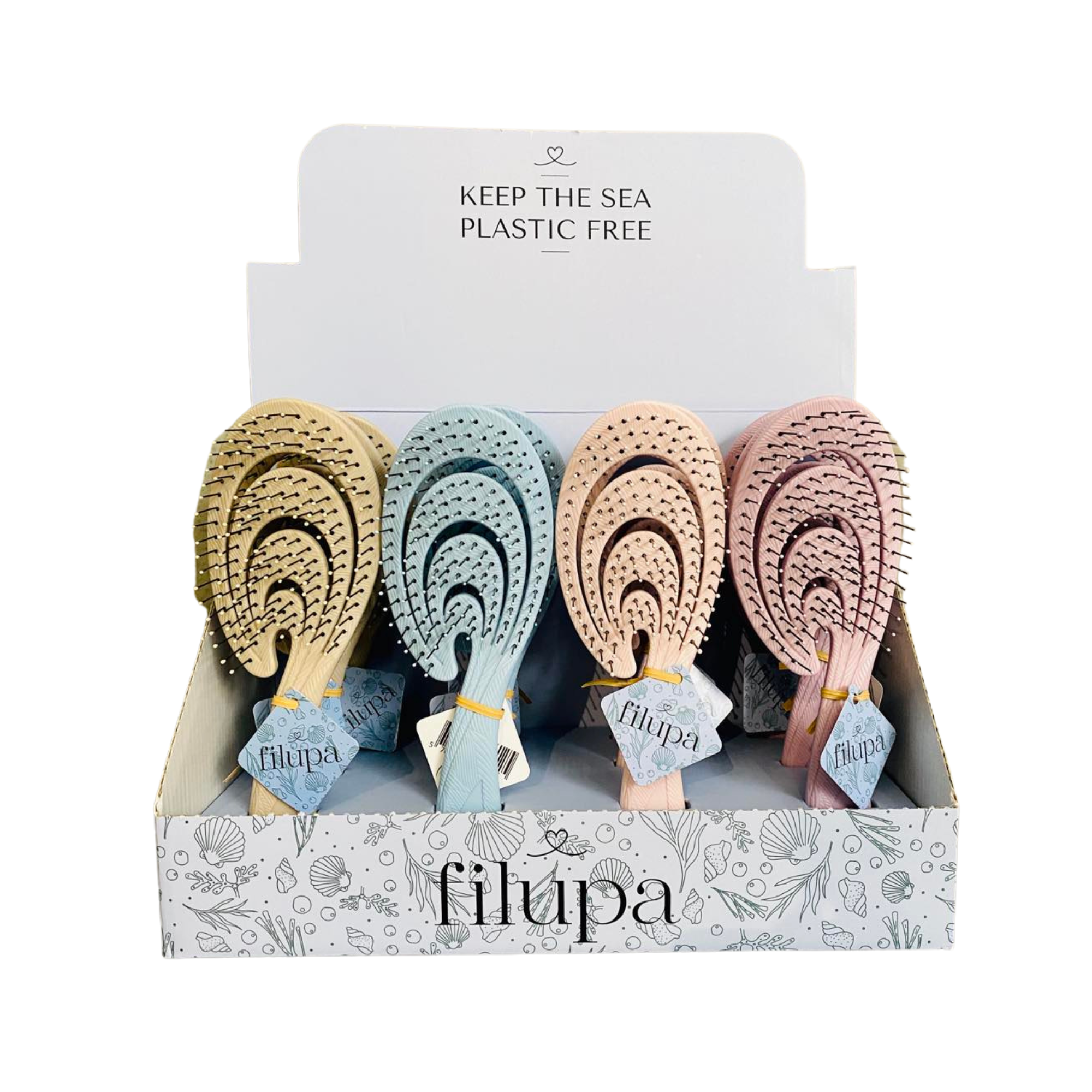 Filupa Brush from Nordic Bio Brush is 100% recyclable. The brush won't pull on your hair and smoothes the finer hair with ease.