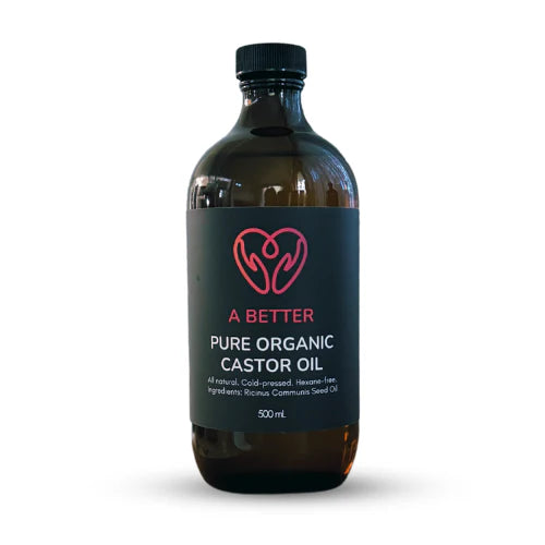 Pure Organic Castor Oil (Amber Glass Bottle) 500 mL. Our all-natural Castor Oil is cold-pressed, hexane-free, and bottled in glass, ensuring the highest quality for your skin and hair care needs. Price: $42.95. A Better Australian stockist. Free Shipping for orders over $350. Shipping only in Australia. Shop now!