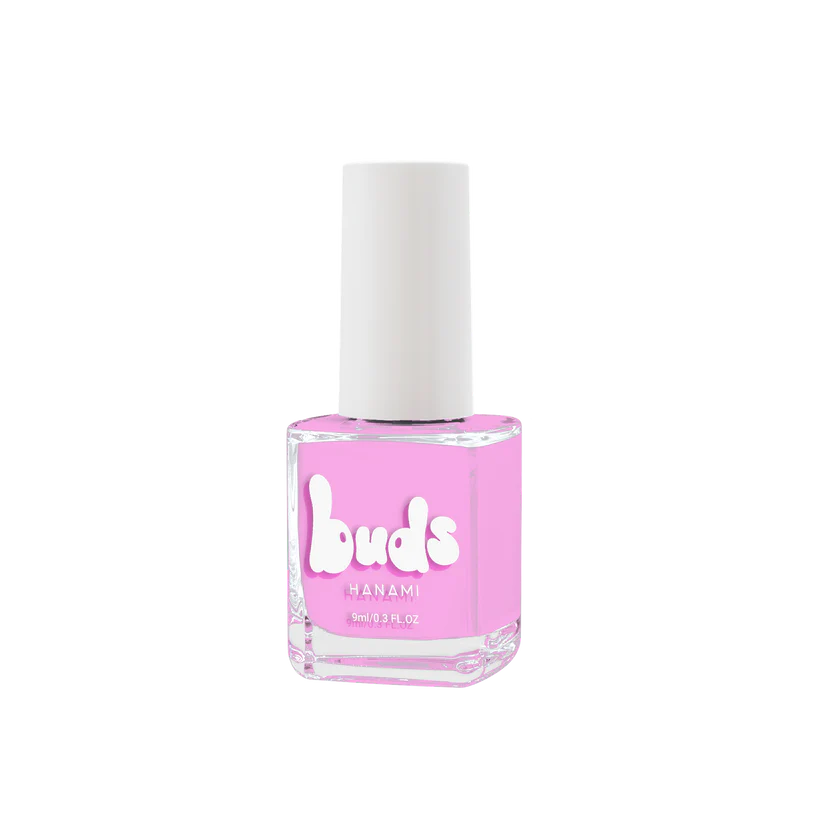 Vibrant, non-toxic nail polish for kids in shade Fairyfloss - Pink. Australian-made, vegan, and cruelty-free. Hanami Australian stockist. Free shipping on orders over $350. Shop now!