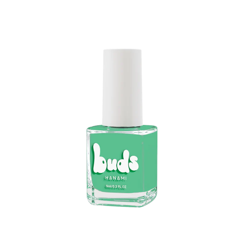 Vibrant, non-toxic nail polish for kids in shade Lizard - Green. Australian-made, vegan, and cruelty-free. Hanami Australian stockist. Free shipping on orders over $350. Shop now!