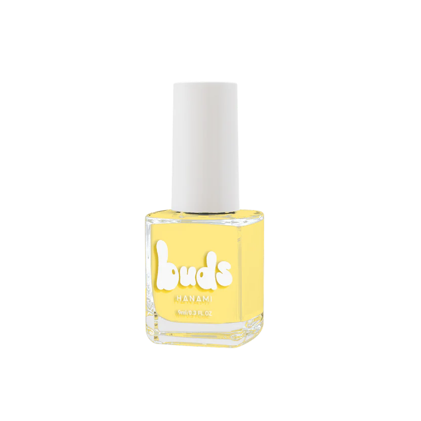 Vibrant, non-toxic nail polish for kids in shade Sunny - Yellow. Australian-made, vegan, and cruelty-free. Hanami Australian stockist. Free shipping on orders over $350. Shop now!