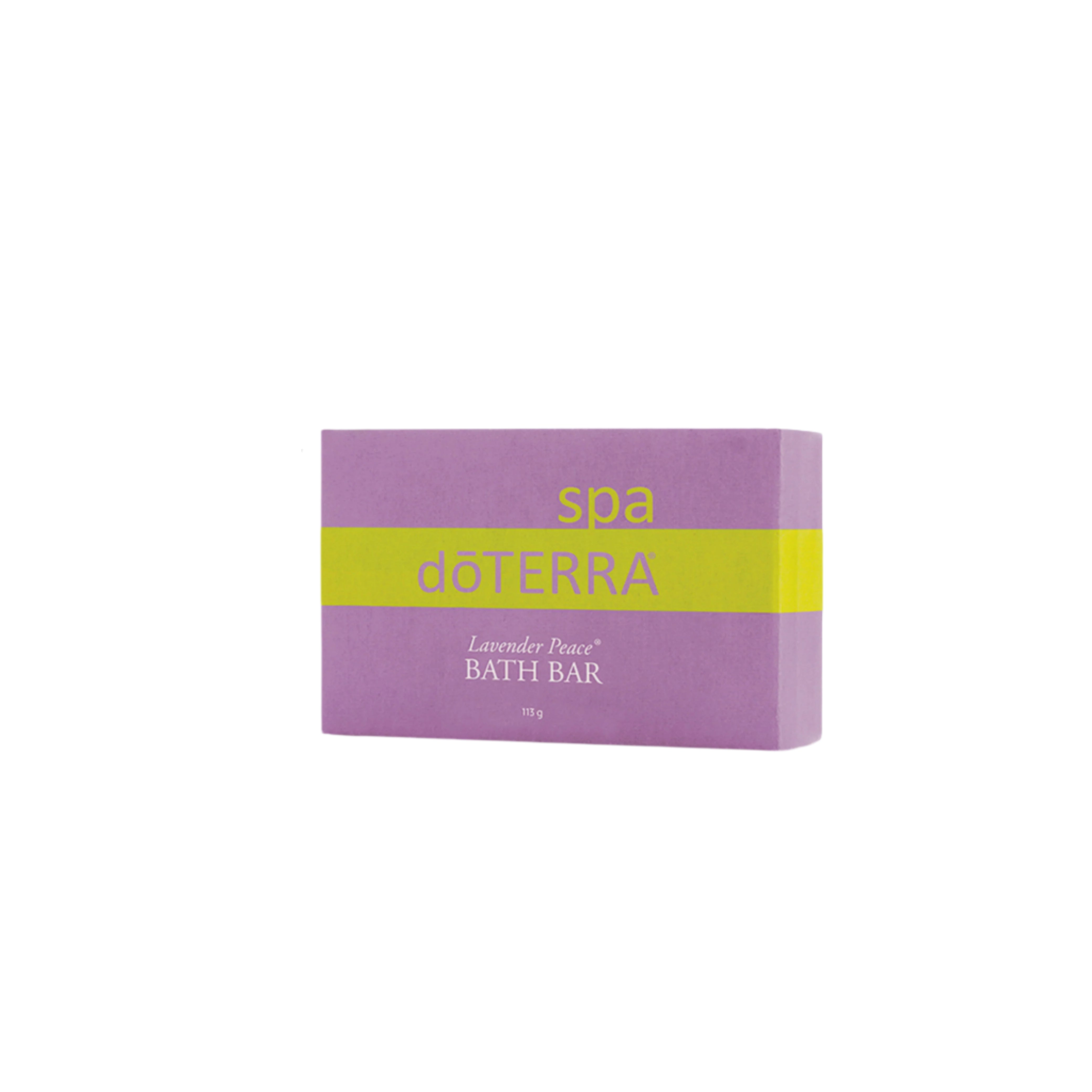 doTERRA Lavender Peace bath bar packaging on a white background. Doterra Australian stockist. Geelong based. Shop now!