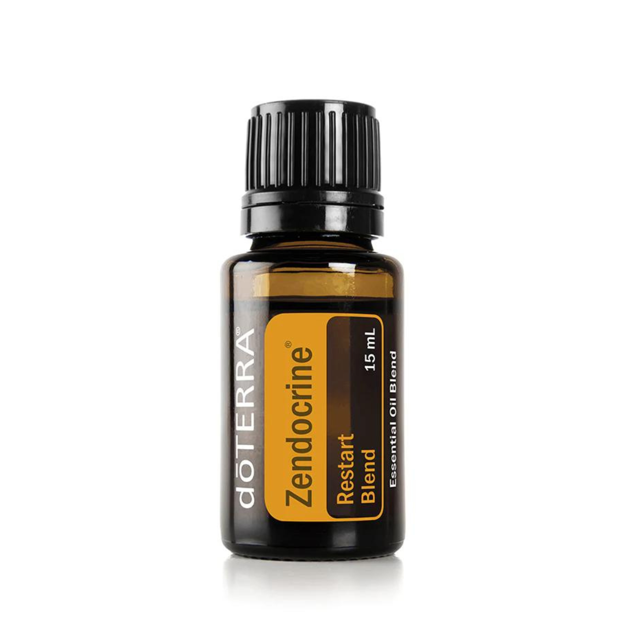 Doterra Zendocrine Essential Oil has a herbaceous, pungent, floral aroma. Glass bottle, Satin Sheen Gold label, 15 ml