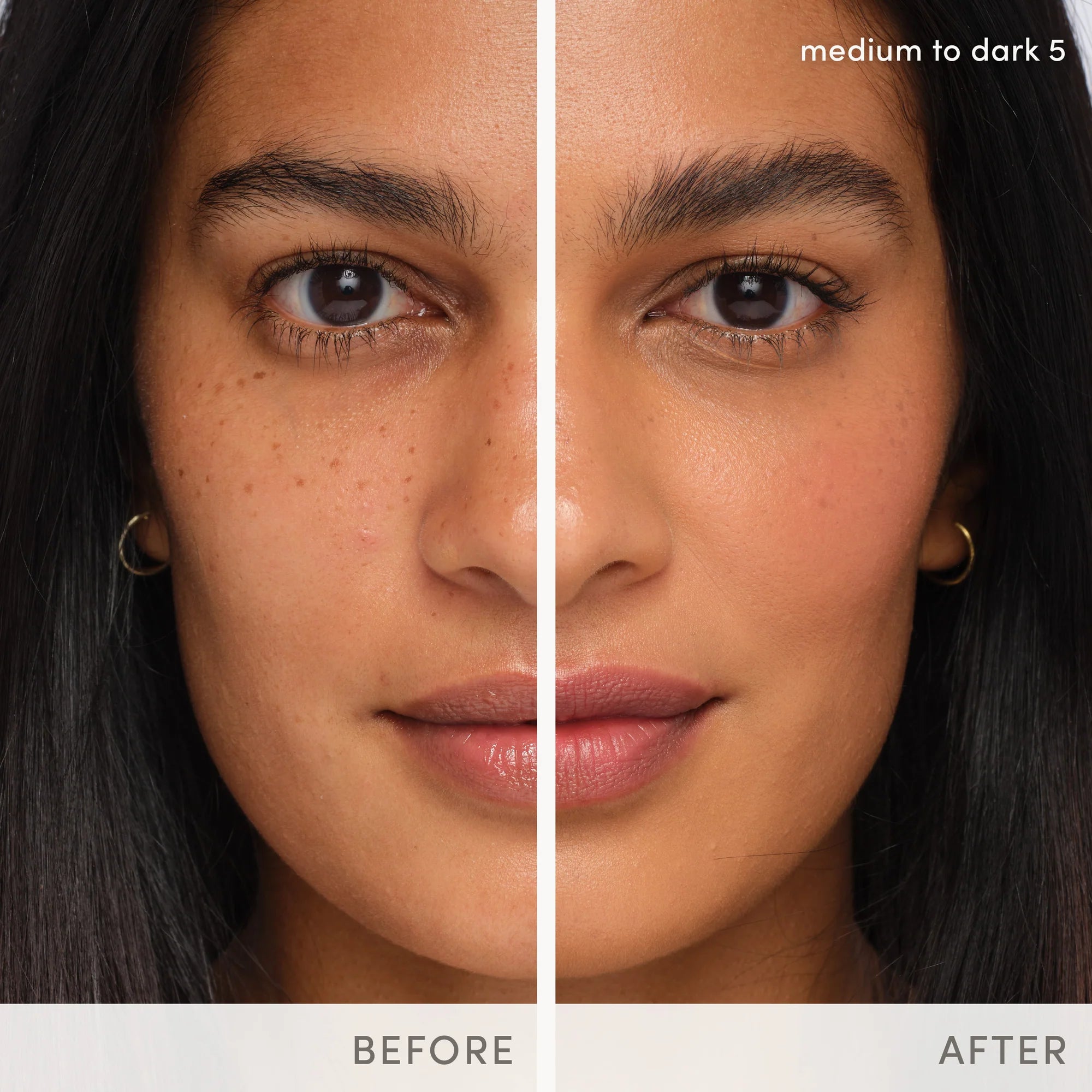Jane Iredale's HydroPure™ Tinted Serum with Hyaluronic Acid & CoQ10 - shade Medium to Dark 5. Before and after photos. Jane Iredale Australian stockist. Free Shipping for orders over $350. Shipping only in Australia. Shop now!