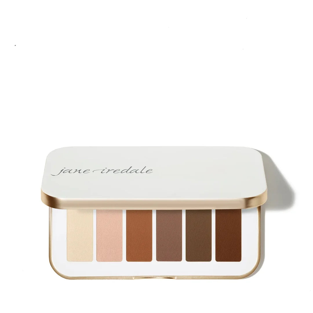 Jane Iredale's PurePressed® Eye Shadow Palette - shade Naturally Matte - Buttercream, Hush, Cider, Eggplant, Fudge, Pecan. . Jane Iredale Australian Stockist. Shop Now. Shipping in Australia only. Free Shipping for orders $350+. 