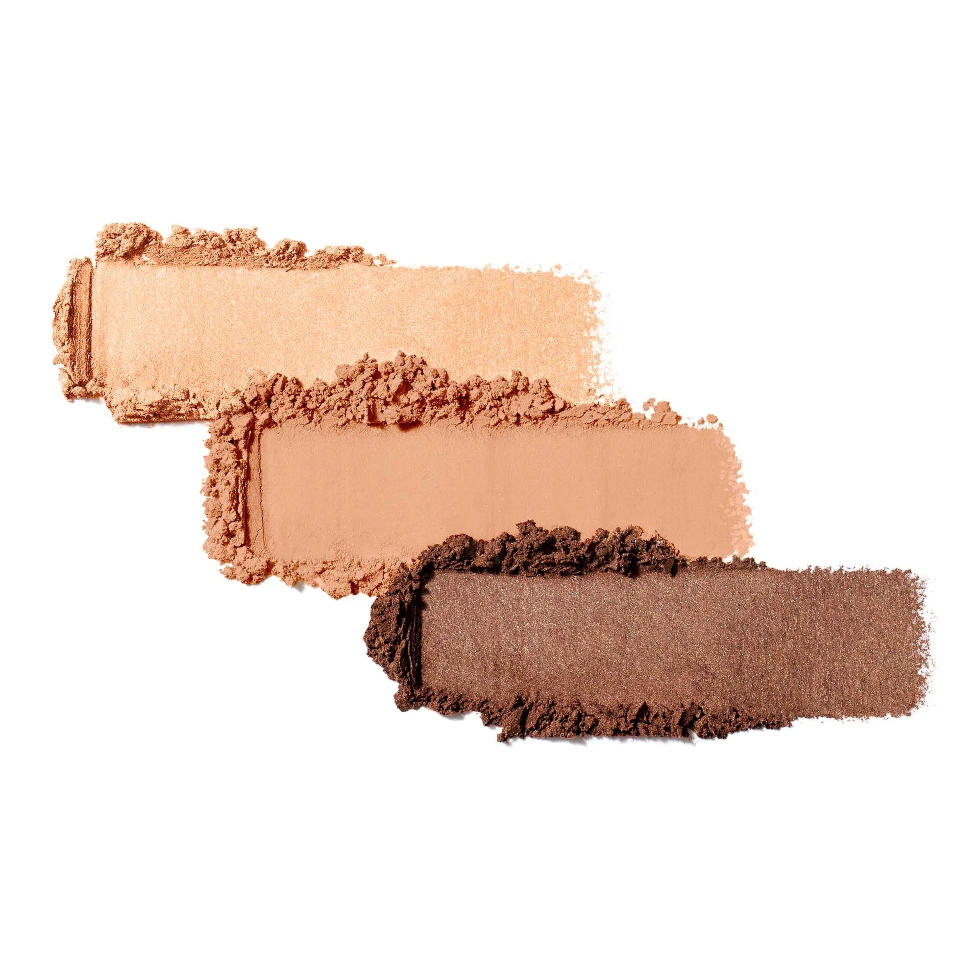 Jane Iredale's PurePressed® Eye Shadow Triple shade Honeysuckle - metallic champagne, soft matte apricot, metallic earthy brown. Jane Iredale Australian Stockist. Geelong based. Shop now.