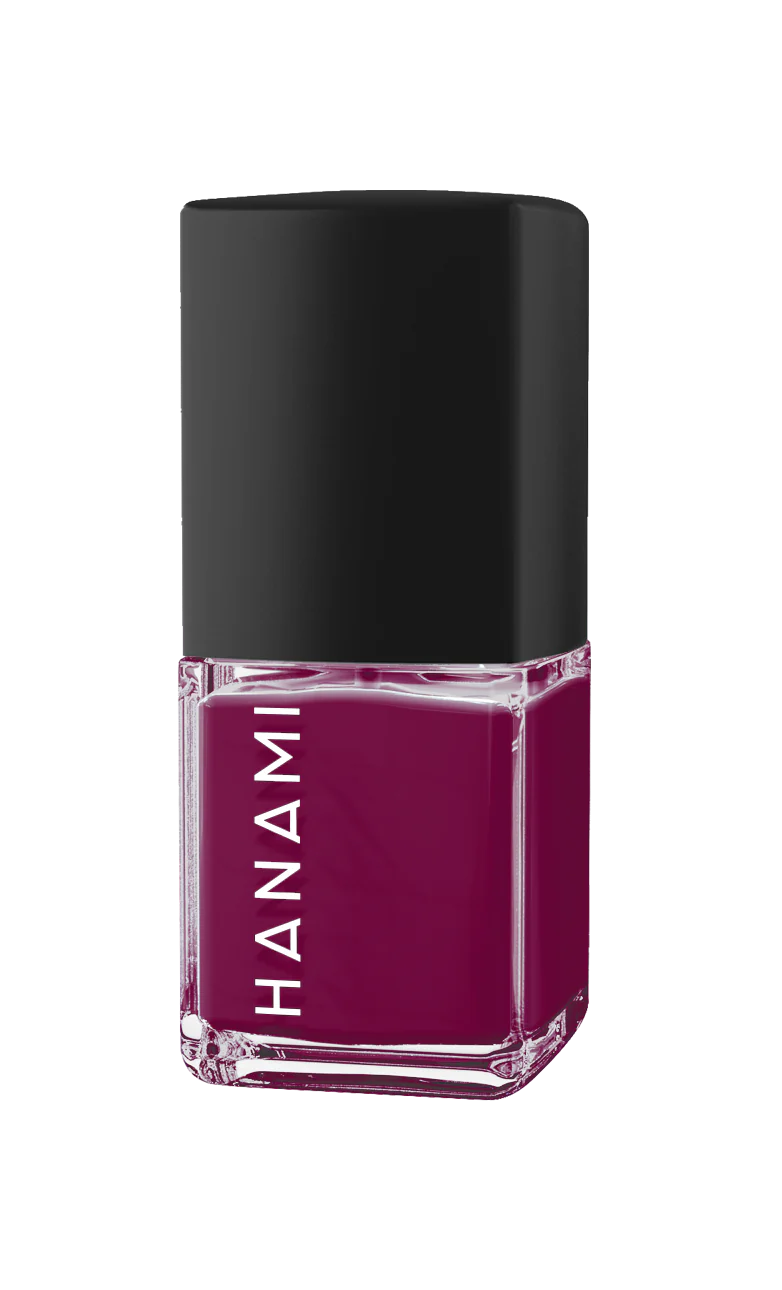 Hanami brand nail polish. Shade Doria - Berry. High-shine glossy nail polish for a fresh, salon-quality manicure. Smooth, vibrant finish in a variety of colors. Australian-made and cruelty-free. Free shipping on orders over $350. Hanami Australian stockist. Shop now!