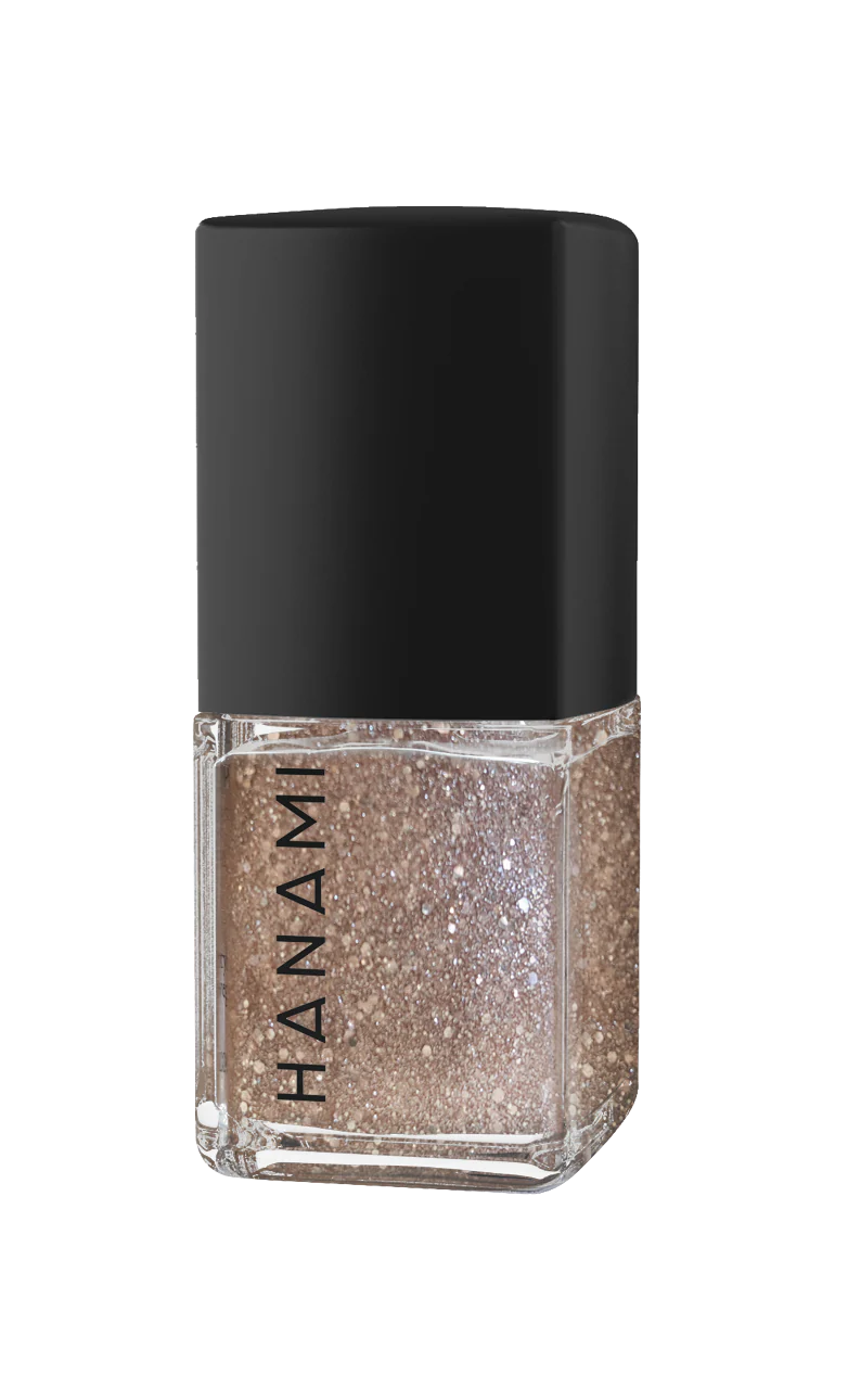 Hanami Nail Polish. Shade Dancing On My Own - Sparkly copper gold glitter. Packed with fine or chunky glitter, this dazzling polish adds a bold, multi-dimensional sparkle. Perfect for party-ready nails, statement looks, or adding extra shine to any manicure. Hanami Australian stockist. Shipping only in Australia. Free Shipping for orders over $350. Shop now!