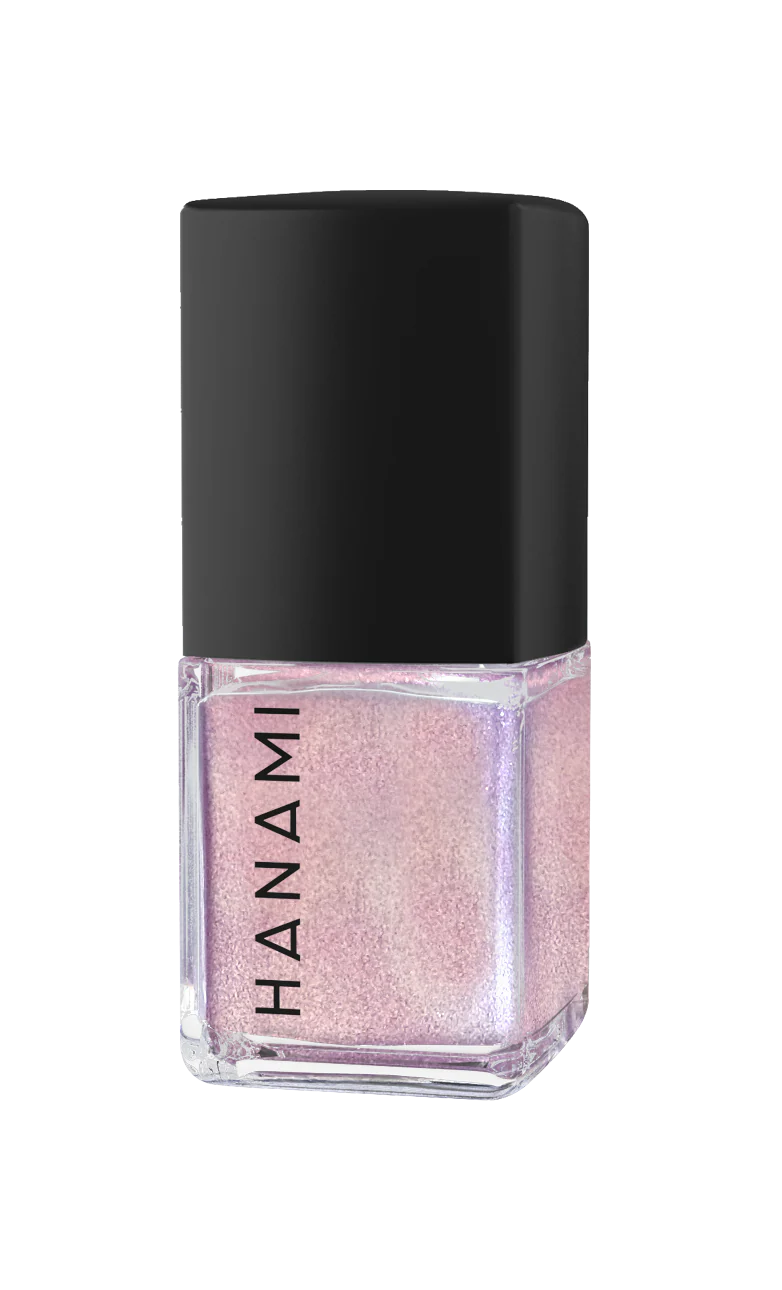 Hanami - Pink Cadillac. Shade metallic light pink. A soft, pearlescent nail polish that catches the light for a subtle glow. Ideal for elegant, everyday wear, this luminous finish enhances any colour with a delicate, radiant sheen. Hanami Australian stockist. Free Shipping for orders over $350. Shipping only in Australia. Shop now!