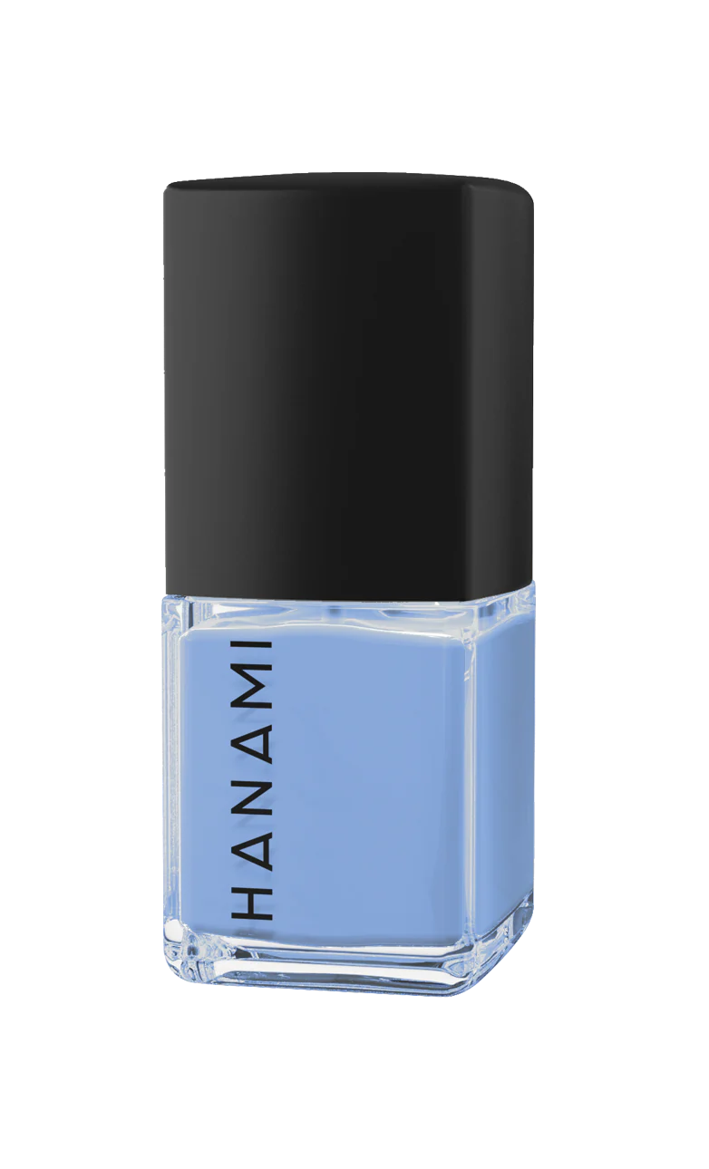 Hanami Nail Polish. Shade Tides - Azure Blue. High-shine glossy nail polish for a fresh, salon-quality manicure. Smooth, vibrant finish in a variety of colors. Australian-made and cruelty-free. Hanami Australian stockist. Free shipping on orders over $350. Shop now!