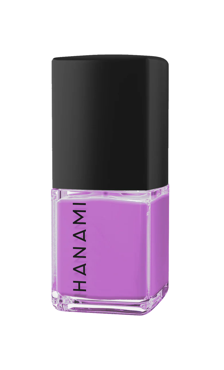 Hanami brand nail polish. Shade Hyssop of Love - Pastel Purple. High-shine glossy nail polish for a fresh, salon-quality manicure. Smooth, vibrant finish in a variety of colors. Australian-made and cruelty-free. Free shipping on orders over $350. Hanami Australian stockist. Shop now!