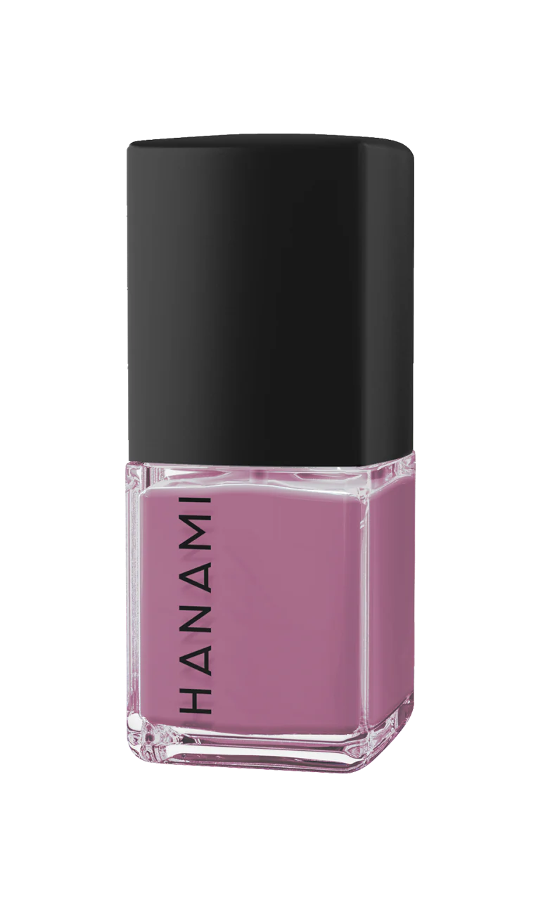 Hanami brand nail polish. Shade Lady - Mauve/Dusty Rose. High-shine glossy nail polish for a fresh, salon-quality manicure. Smooth, vibrant finish in a variety of colors. Australian-made and cruelty-free. Free shipping on orders over $350. Hanami Australian stockist. Shop now!