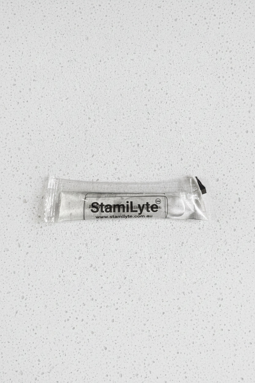 StamiLyte -21 Minerals and Electrolytes Conventrate Drink Mix sachet. Monecious Hair Skin Health is an Australian stockist of StamiLyte based in Geelong. Shop now!