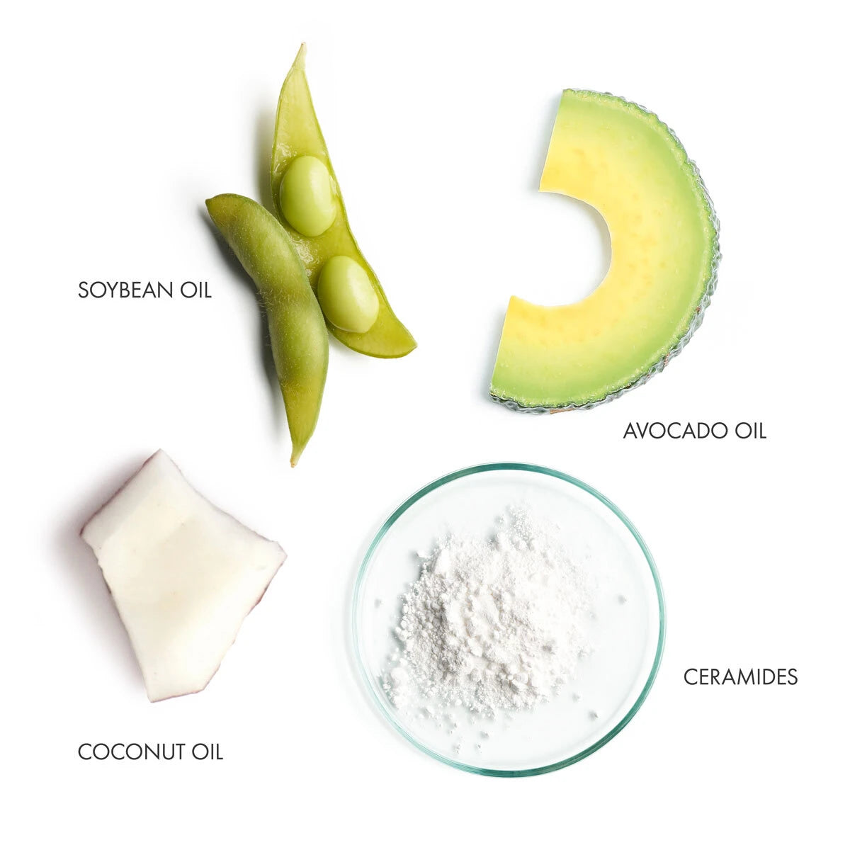 Key Ingredients for Essentiel Classic Range from La Biosthetique. Soybean Oil, Avocado Oil, Coconut Oil, and Ceramides. Monecious is an Australian stockist of La Biosthetique based in Geelong, Australia.