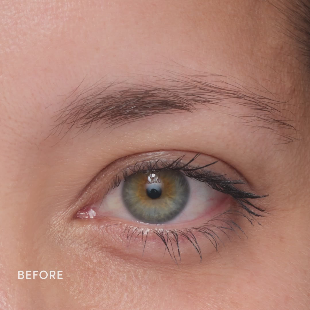 Jane Iredale's PureBrow® Brow Gel before and after use