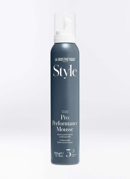 La Biosthetique Pro Performance Mousse. A plant-based mousse that protects hair from heat styling and offers long-lasting effects. Monecious Hair Skin Health is an Australian stockist of La Biosthetique based in Geelong.