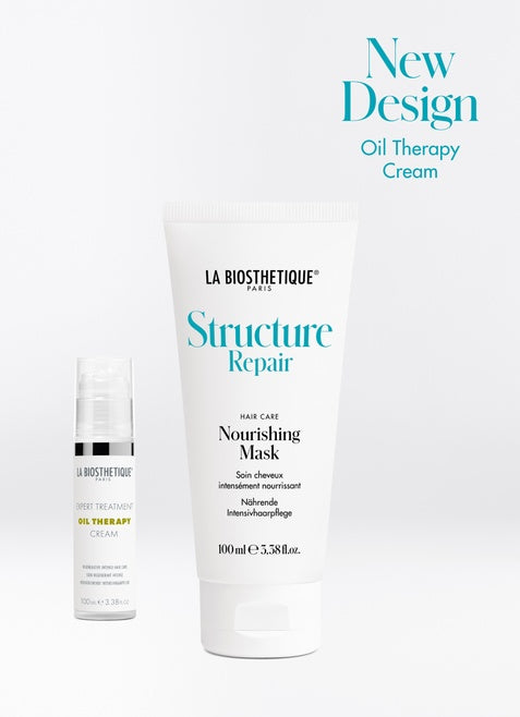 La Biosthetique Structure Repair range - Nourishing Hair Mask. Regenerative treatment mask with pure valuable oils and nutrients to repair severely dry, damaged hair and make it silky soft and shiny. La Biosthetique Australian stockist. Geelong Based. Shop Now.