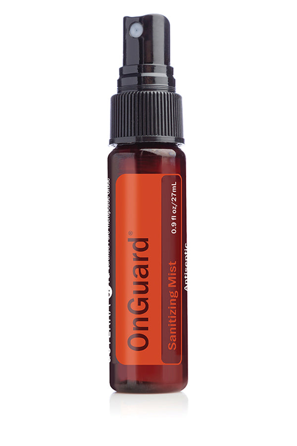 doTERRA On Guard Sanitizing Mist purifies hands by eliminating bacteria and other germs on the skin.