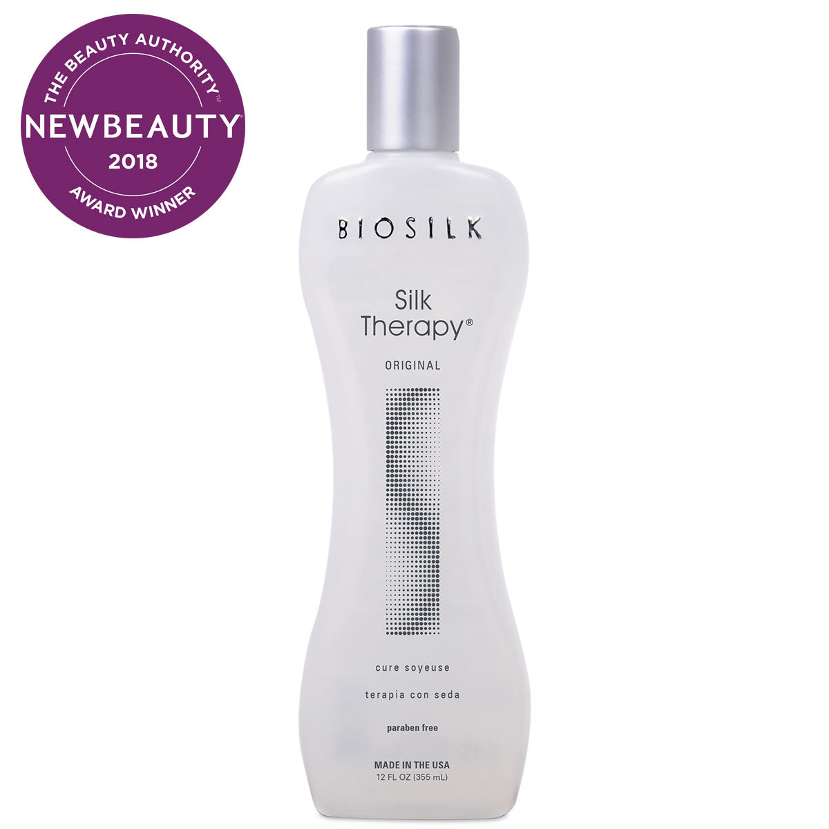 BioSilk Silk Therapy Original is a weightless leave-in silk replenishing and reconstructing treatment that helps repair, smooth and protect all hair types.