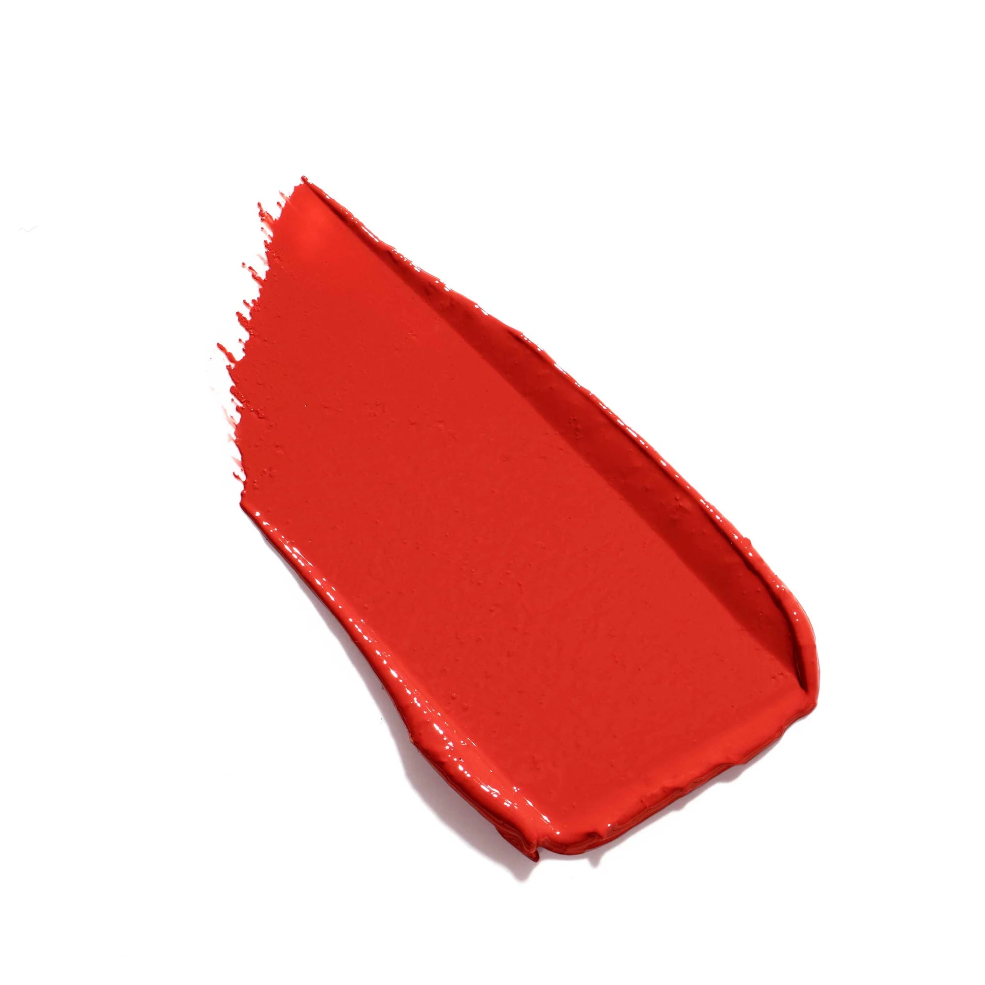 Jane Iredale's ColorLuxe Hydrating Cream Lipstick - swatch and color Poppy - warm medium-dark orange red