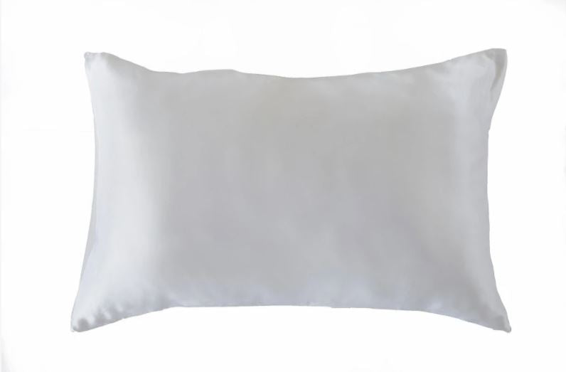 100% Pure Mulberry Silk Pillowcase- color Ivory White - $85.00
