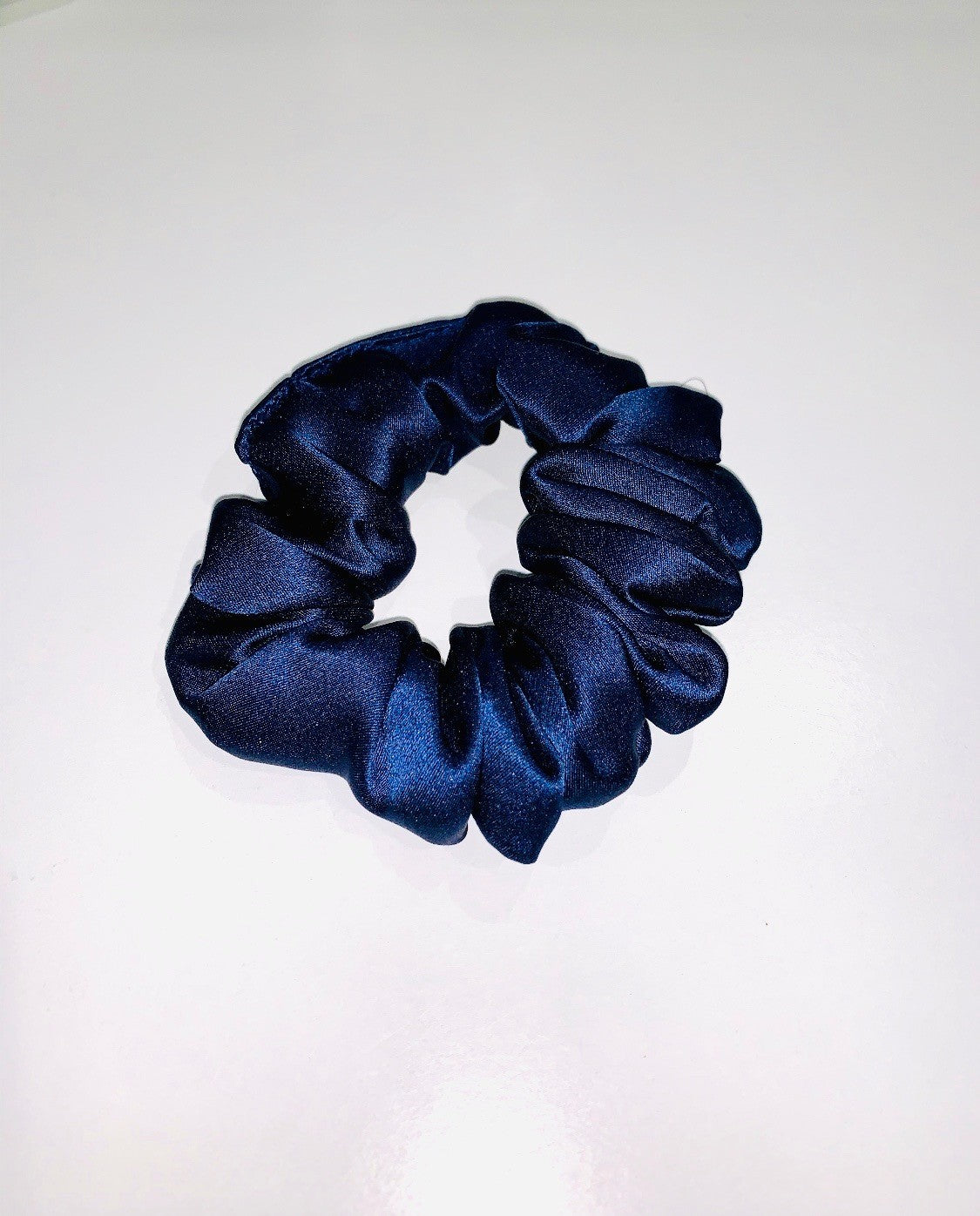 LoveSilk Medium Silk Scrunchies - color Navy - $9.50