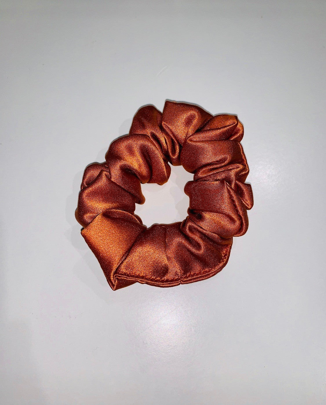 LoveSilk Medium Silk Scrunchies - color Burnt Orange - $9.50