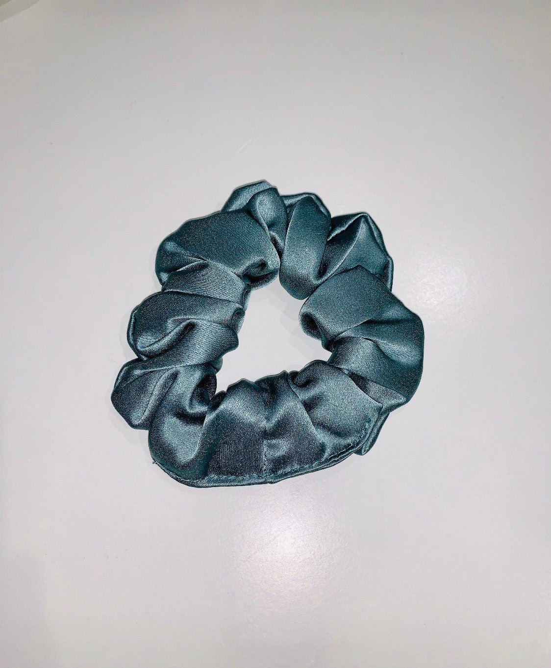 LoveSilk Medium Silk Scrunchies - color Teal - $9.50